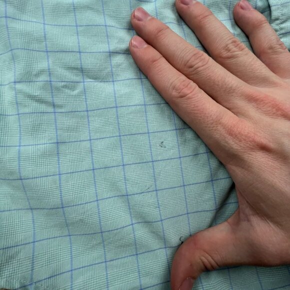 Ralph Lauren Performance Classic Fit Button Up Shirt Small Blue Check L/S - Picture 10 of 14